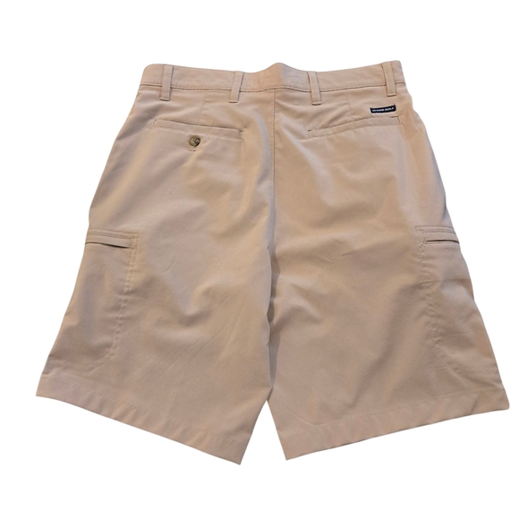 Chaps Golf 78 Men's 30 Tan Beige 9" Cargo Shorts 6 Pocket Stretch Flat Front - Picture 2 of 16